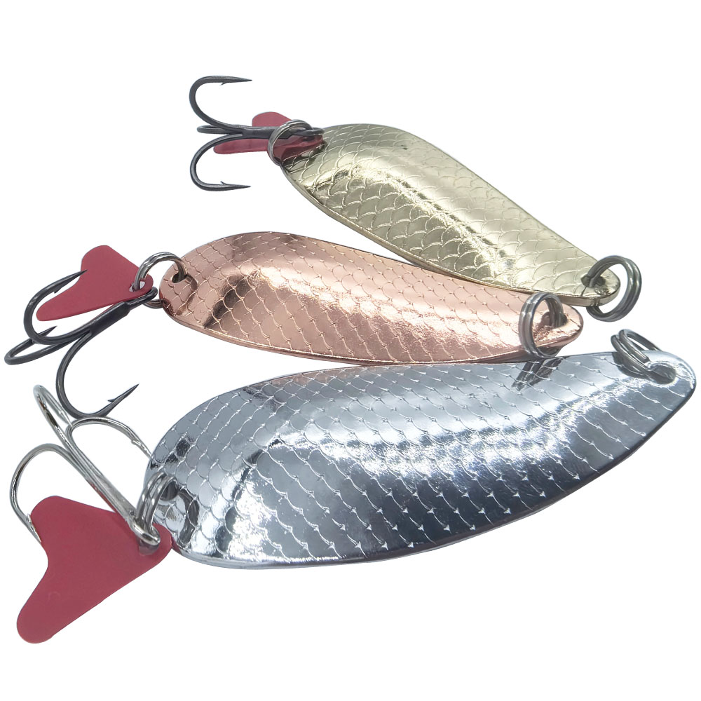 Fishing Lure Spoon - Trout Fishing Spoons Lure Silver Gold
