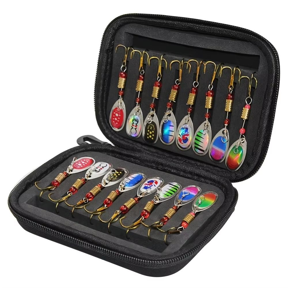 Rotating Glitter Spinners Fish - Fishing Lure Spinnerbait review and price