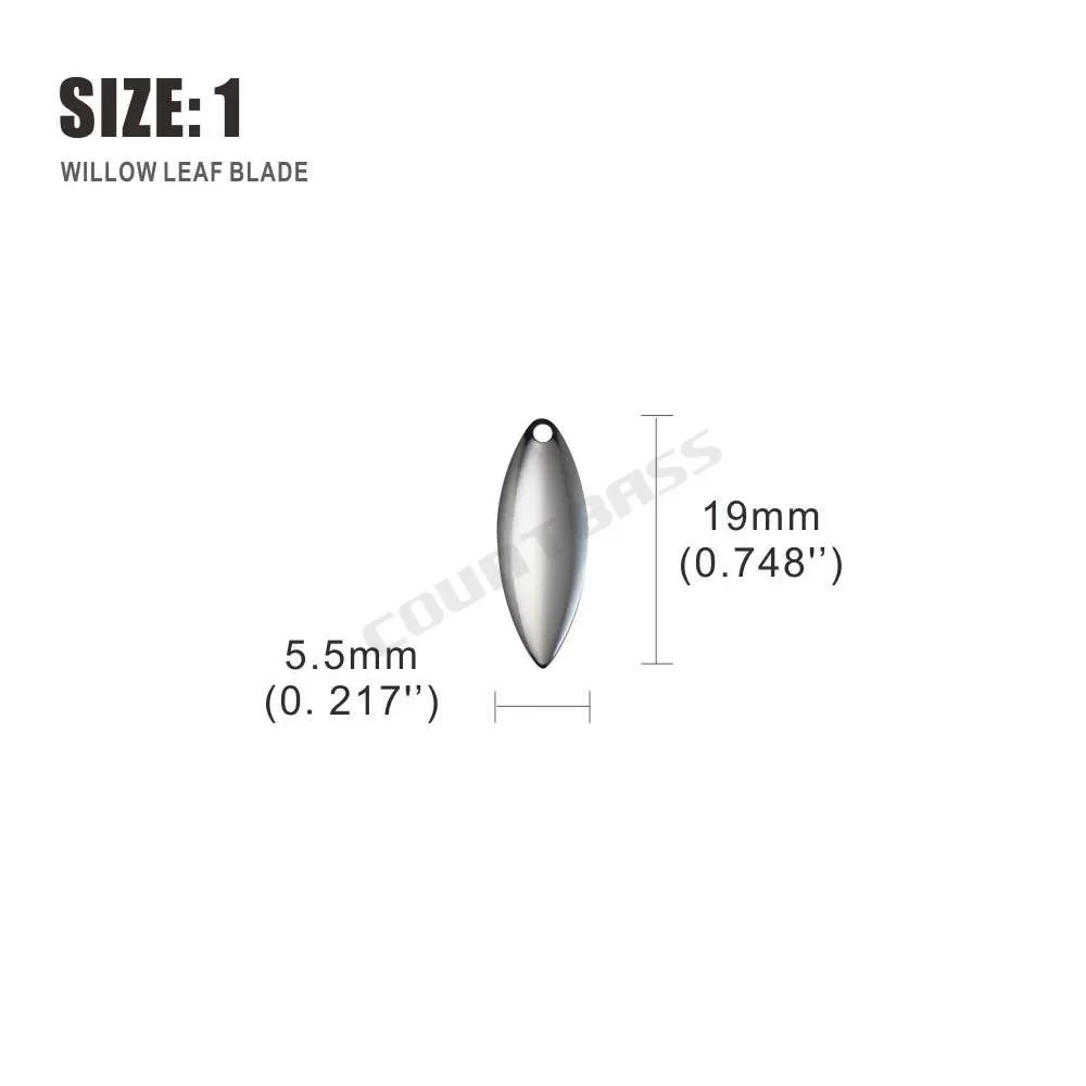 Countbass 50pcs Nickel Steel W - Fishing Lure Blade Bait review and price