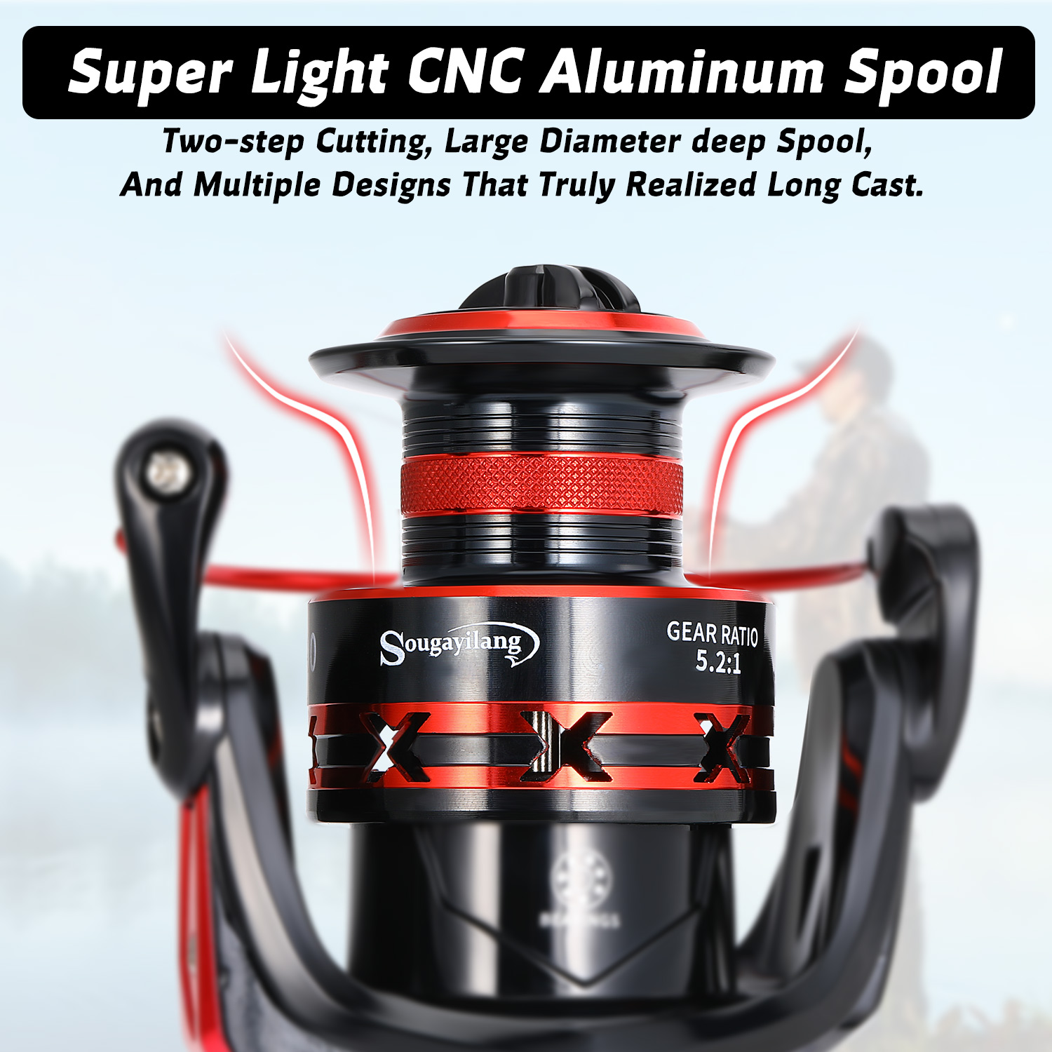 Sougayilang 1000-7000 Spinning - Kastking Reel Zephyr review and price